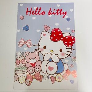 hello kitty poster print teddy bear bows candy hearts  11.5x16.5